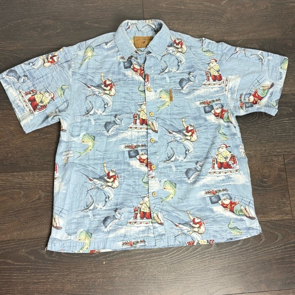 Outfitters Men's Blue Graphic Short Sleeve Shirt